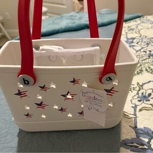 BOGG BAG Tote with Red Handles and Stars